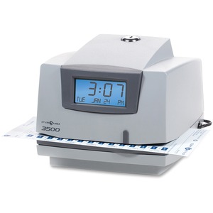 Pyramid 3500 Time Clock & Document Stamp - Card Punch/Stamp - Unlimited Employees - Digita