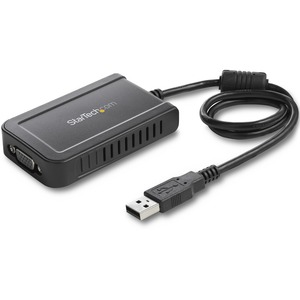 StarTech.com USB to VGA External Video Card Multi Monitor Adapter - 1920x1200 - Connect a VGA display for an entry-level extended desktop, multi-monitor USB solution - usb video card - usb video adapter - usb to vga adapter - external graphics card - usb to vga
