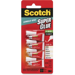 Scotch+Super+Glue+Gel+-+0.05+grams+Single-Use+Tubes+-+0.02+oz+-+1+%2F+Pack