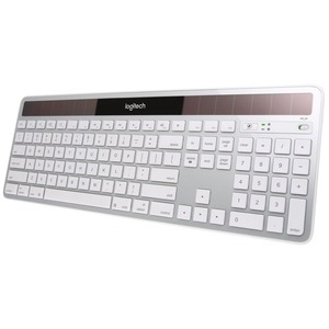 Logitech Wireless Solar Keyboard K750 for Mac - Gray - Brown Box - Wireless Connectivity - RF - 32.81 ft (10000 mm) - 2.40 GHz - USB Interface Multimedia, Eject, Brightness Hot Key(s) - Mac - Silver