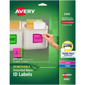 Avery® Multipurpose Oval Labels - 3 1/2