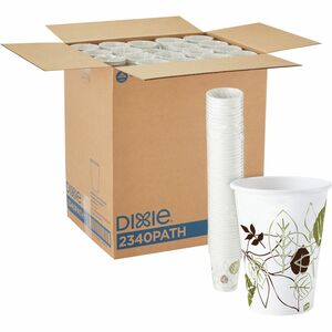 Dixie+Pathways+10+oz+Paper+Hot+Cups+By+GP+Pro+-+50+%2F+Pack+-+20+%2F+Carton+-+White+-+Paper+-+Hot+Drink