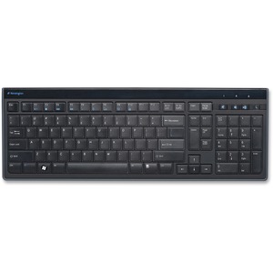 Kensington+Slim+Type+Keyboard+-+Cable+Connectivity+-+USB+Interface+-+Volume+Control%2C+Mute%2C+Sleep%2C+Internet+Hot+Key%28s%29+-+Computer+-+PC%2C+Mac+-+Scissors+Keyswitch+-+Matte+Black