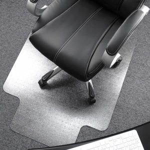 Cleartex Plush Pile Polycarbonate Chairmat w/Lip - Carpeted Floor, Floor, Home, Office, Carpet - 53