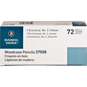Business+Source+Woodcase+No.+2+Pencils+-+%232+Lead+-+Yellow+Wood+Barrel+-+72+%2F+Box