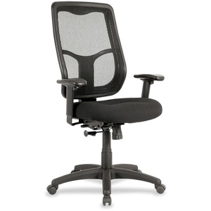 Eurotech+europa+High-Back+Executive+Chair+-+Black+Fabric+Seat+-+1+Each