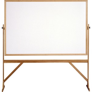 Ghent+Dry+Erase+Board+-+72%26quot%3B+%286+ft%29+Width+x+48%26quot%3B+%284+ft%29+Height+-+White+Surface+-+Natural+Oak+Wood+Frame+-+Rectangle+-+Vertical+-+Assembly+Required+-+1+Each