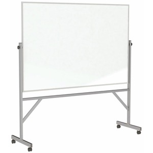 Ghent+Dry+Erase+Board+-+72%26quot%3B+%286+ft%29+Width+x+48%26quot%3B+%284+ft%29+Height+-+White+Surface+-+Satin+Aluminum+Frame+-+Rectangle+-+Vertical+-+Assembly+Required+-+1+Each+-+TAA+Compliant