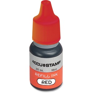 COSCO+Accu+Stamp+Shutter+Pre-Ink+Refills+-+Red+Ink+-+0.33+fl+oz+-+Red+-+1+Each
