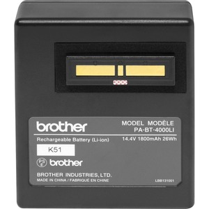 Brother Mobile Printer Battery - For Printer - Battery Rechargeable - 1800 mAh - 14.4 V DC - 1