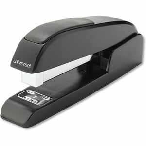 Universal+Desktop+Stapler+-+Staples+Upto+20+Sheet+-+Holds+Upto+210+Staple+-+Full+Strip+-+Staple+Size%3A+0.25%26quot%3B+-+3.50%26quot%3B+Throat+Depth+-+0.50%26quot%3B+Crown+Width+-+Top+Loading+-+Black+-+Metal+-+1+Each