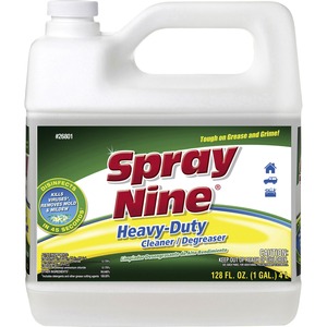 Spray+Nine+Heavy-Duty+Cleaner%2FDegreaser+w%2FDisinfectant+-+For+Refrigerator%2C+Breakroom%2C+Restaurant+-+128+fl+oz+%284+quart%29+-+Recommended+For%3A+Dirt+Remover%2C+Grease+Remover%2C+Grime+Remover%2C+Stain+Remover%2C+Soil+Remover+-+Disinfectant+-+Clear+-+1+Each