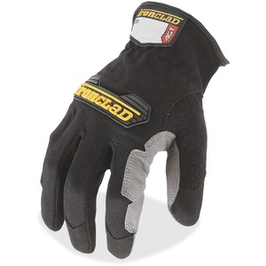 Ironclad WorkForce All-purpose Gloves - Large Size - Black, Gray - Impact Resistant, Abrasion Resistant, Durable, Reinforced - For Multipurpose, Home, Shop, Construction, Landscape, Yardwork - 2 / Pair