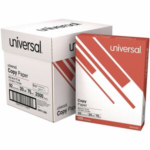 Universal+Copy+Paper+-+92+Brightness+-+20+lb+Basis+Weight+-+White+-+2500+Sheets+-+500+Sheets+per+Ream+-+5+Ream+per+Case