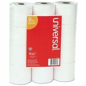 Universal+Printable+Bond+Paper+-+2+1%2F4%26quot%3B+x+130+ft+-+16+lb+Basis+Weight+-+End+of+Paper+Indicator+-+White+-+12+%2F+Pack