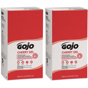 Gojo%C2%AE+PRO+TDX+5000+Dispenser+Cherry+Hand+Cleaner+-+Cherry+ScentFor+-+1.3+gal+%285+L%29+-+Push+Pump+Dispenser+-+Dirt+Remover%2C+Grease+Remover%2C+Oil+Remover+-+Hand+-+Red+-+pH+Balanced%2C+Heavy+Duty%2C+VOC-free%2C+NPE-free+-+2+%2F+Carton