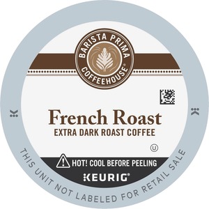 Barista Prima Coffeehouse® K-Cup French Roast Coffee - Compatible with Keurig Brewer - Dark/Bold - 24 / Box