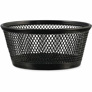 Universal+Jumbo+Mesh+Storage+Dish%2C+4.38%26quot%3B+Diameter+x+2%26quot%3Bh%2C+Black+-+1+Compartment%28s%29+-+2%26quot%3B+Height+-+Black+-+Wire+Mesh+-+1+Each