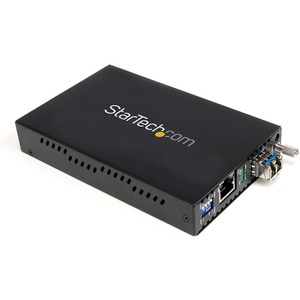 StarTech 1000 Mbps Gigabit Single Mode Fiber Media Converter LC 40 km, TAA