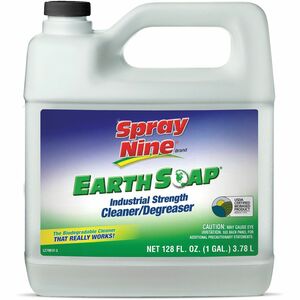 Spray+Nine+Earth+Soap+Cleaner%2FDegreaser+-+For+Tool%2C+Metal+Surface%2C+Countertop%2C+Floor+-+Concentrate+-+128+fl+oz+%284+quart%29+-+1+Each+-+Solvent-free%2C+Phosphate-free%2C+Chemical-free+-+Clear