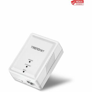 TRENDnet Powerline 500 AV Nano Adapter; TPL-406E; Includes 1 x TPL-406E Adapter; Cross Compatible with Powerline 600/500/200;Windows 10; 8.1; 8; 7; Vista; XP; Ethernet Port; Plug & Play Install