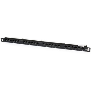 StarTech.com 24 Port 0.5U Cat5e Patch Panel - RJ45 Ethernet Rackmount Cat 5e 110 Patch Panel - Organize up to 24 Cat5e patch cables using only 0.5U of rack space - 24 port Cat5e patch panel - 0.5u patch panel - rj45 patch panel - ethernet patch panel - network patch panel