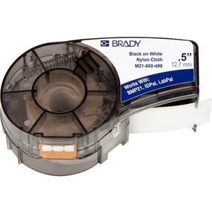 Brady Label Cartridge for BMP21 Series-ID PAL-LabPal Printers-White - 1/2inWidth - Perman