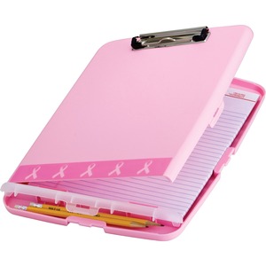 Officemate+Slim+Clipboard+Storage+Box+-+11%26quot%3B+-+Pink+-+1+Each