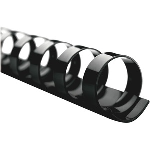 GBC+CombBind+Binding+Spines+-+0.6%26quot%3B+Diameter+-+0.63%26quot%3B+Maximum+Capacity+-+130+x+Sheet+Capacity+-+For+Letter+8+1%2F2%26quot%3B+x+11%26quot%3B+Sheet+-+19+x+Rings+-+Ring+Binder+-+Black+-+Plastic%2C+Polyvinyl+Chloride+%28PVC%29+-+25+%2F+Box