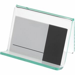 Lorell+Business+Card+Holder+-+Acrylic+-+1+Each+-+Green%2C+Transparent
