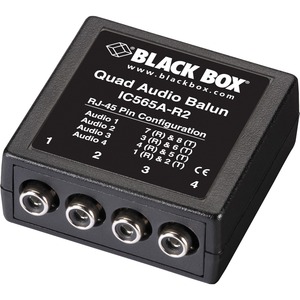 Black Box Quad Audio Balun - Network (RJ-45)
