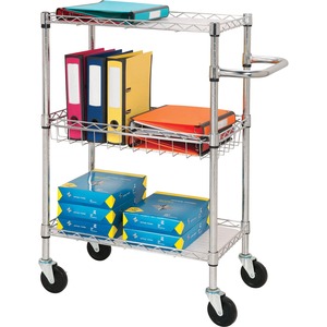 Lorell 3-Tier Rolling Carts | OEC Workplace Solutions