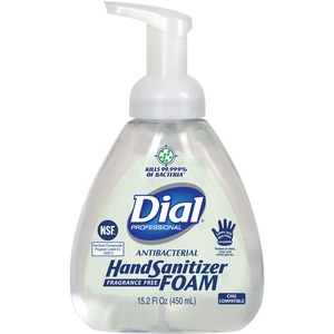 Dial+Professional+Hand+Sanitizer+Foam+-+15.2+fl+oz+%28449.5+mL%29+-+Pump+Bottle+Dispenser+-+Kill+Germs+-+Hand+-+Clear+-+Fragrance-free+-+1+Each