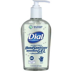 Dial+Hand+Sanitizer+-+7.5+fl+oz+%28221.8+mL%29+-+Pump+Bottle+Dispenser+-+Kill+Germs+-+Hand+-+Clear+-+Fragrance-free%2C+Dye-free+-+1+Each
