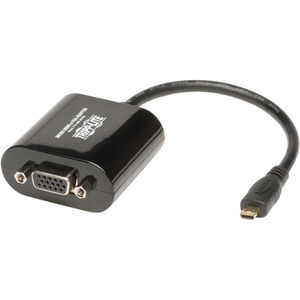 Tripp Lite by Eaton Micro HDMI to VGA Adapter Converter with Audio for Smartphone / Tablet / Ultrabook