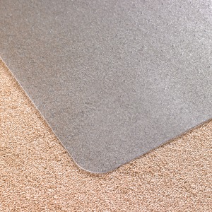 Cleartex Advantagemat Low Pile PVC Rectangluar Chair Mat - Carpeted Floor, Home, Office, Carpet - 53