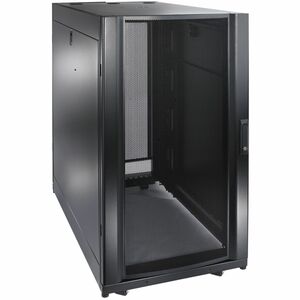 APC by Schneider Electric NetShelter SX 24U 600mm x 1070mm Deep Enclosure - For Server, Storage - 24U Rack Height x 19" (482.60 mm) Rack Width - Floor Standing - Black - 1022.73 kg Dynamic/Rolling Weight Capacity - 1363.64 kg Static/Stationary Weight Capacity