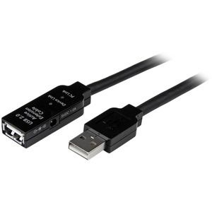 StarTech.com 15m USB 2.0 Active Extension Cable - M/F - Extend the distance between a computer and a USB 2.0 device by 15 meters - usb 2.0 active extension cable - usb 2.0 repeater cable - 15m usb extension cable - usb 2.0 extension cable - usb 2.0 extension cord