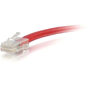 C2G-30ft Cat6 Non-Booted Unshielded (UTP) Network Patch Cable - Red - Category 6 for Network Device - RJ-45 Male - RJ-45 Male - 30ft - Red