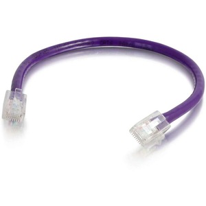 C2G-15ft Cat6 Non-Booted Unshielded (UTP) Network Patch Cable - Purple - Category 6 for Network Device - RJ-45 Male - RJ-45 Male - 15ft - Purple