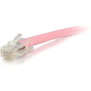 C2G-25ft Cat6 Non-Booted Unshielded (UTP) Network Patch Cable - Pink - Category 6 for Network Device - RJ-45 Male - RJ-45 Male - 25ft - Pink