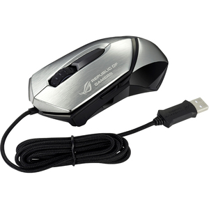Asus Laser Gaming Mouse GX1000 - Laser - Cable - Gray - 1 Pack - USB - 8200 dpi - Scroll W