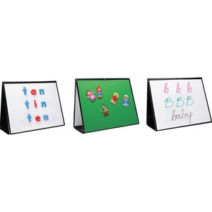 Educational+Insights+3-in-1+Portable+Easel+-+20%26quot%3B+%281.7+ft%29+Width+x+15%26quot%3B+%281.3+ft%29+Height+-+Rectangle+-+Desktop%2C+Tabletop%2C+Floor+Standing+-+Magnetic+-+1+Each