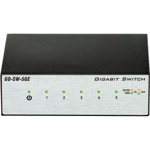 D-Link 5-Port Gigabit Unmanaged Metal Desktop Switch - 5 Ports - Gigabit Ethernet - 10/100/1000Base-T - 2 Layer Supported - Twisted Pair - Desktop - 3 Year Limited Warranty
