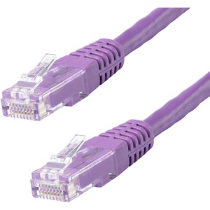 StarTech.com 6ft CAT6 Ethernet Cable - Purple Molded Gigabit - 100W PoE UTP 650MHz - Category 6 Patch Cord UL Certified Wiring/TIA