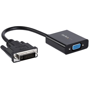 StarTech.com DVI-D to VGA Active Adapter Converter Cable - 1080p - Connect a DVI-D equipped Laptop or Desktop Computer to your VGA Display, or Projector - DVI-D to VGA Converter - DVI to VGA - DVI-D to VGA Adapter - DVI-D to VGA Converter Box - DVI to VGA Active Converter - 1080p