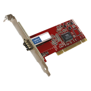 AddOn 1Gbs Single Open SFP Port MMF or SMF PCI Network Interface Card