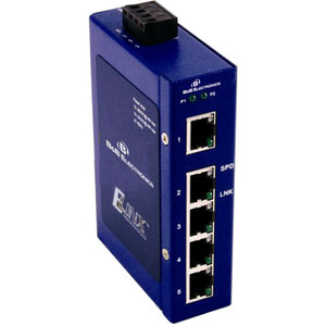B&B ETN UNMANAGED SWITCH 4 COPPER, 1 SINGLE-MODE SC-ESW205-SC