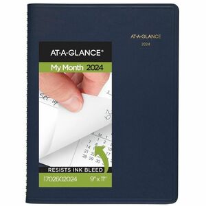 Monthly Planner, 11 X 9, Navy Cover, 15-Month (jan To Mar): 2022 To 2023