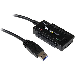 StarTech.com USB 3.0 to SATA or IDE Hard Drive Adapter Converter - Connect a 2.5in / 3.5in SATA or IDE Hard Drive through a USB 3.0 Port - SATA to USB 3.0 HDD Adapter Cable - USB 3.0 to SATA Converter - USB 3.0 to SATA IDE Adapter - IDE to USB 3.0 Adapter - USB 3 Hard Drive Adapter - 5 Gbit/s USB 3.0 Super-Speed